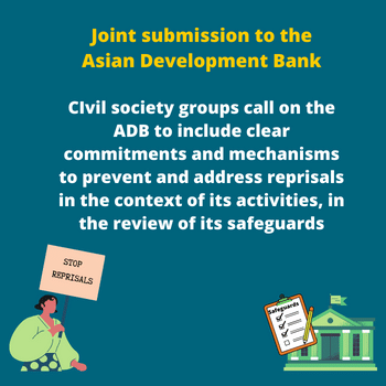 Recommendations on reprisals for the updated ADB safeguards